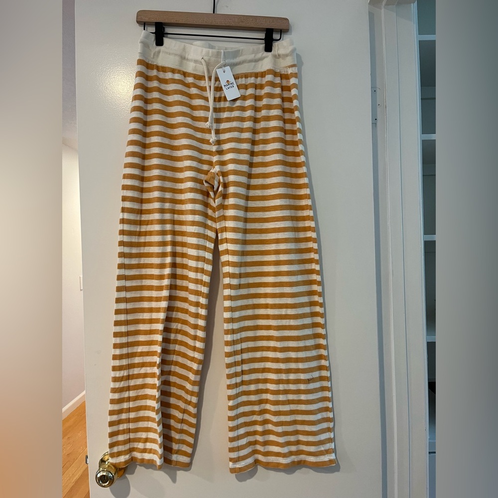 MARINE LAYER - drawstring flare pants - NEW WITH TAGS